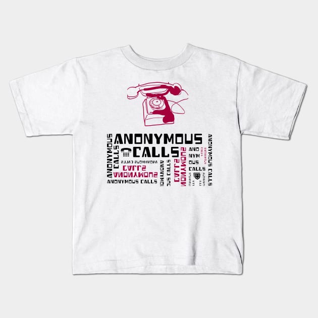 Old school telephone - anonymous calls Kids T-Shirt by Qwerdenker Music Merch